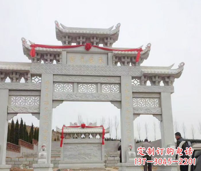 温州中领雕塑专业定制牌坊石雕