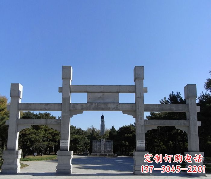 温州中领雕塑石雕牌坊定制