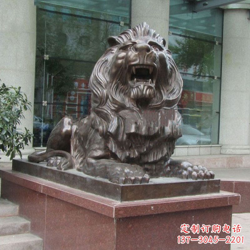 温州传统工艺,百年老店,狮子铜雕塑
