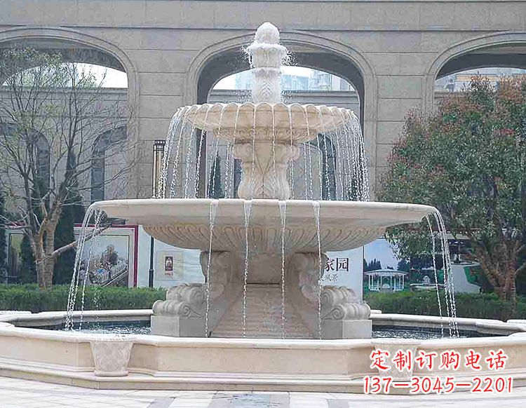 温州专业定制喷泉雕塑,融合唯美艺术气息
