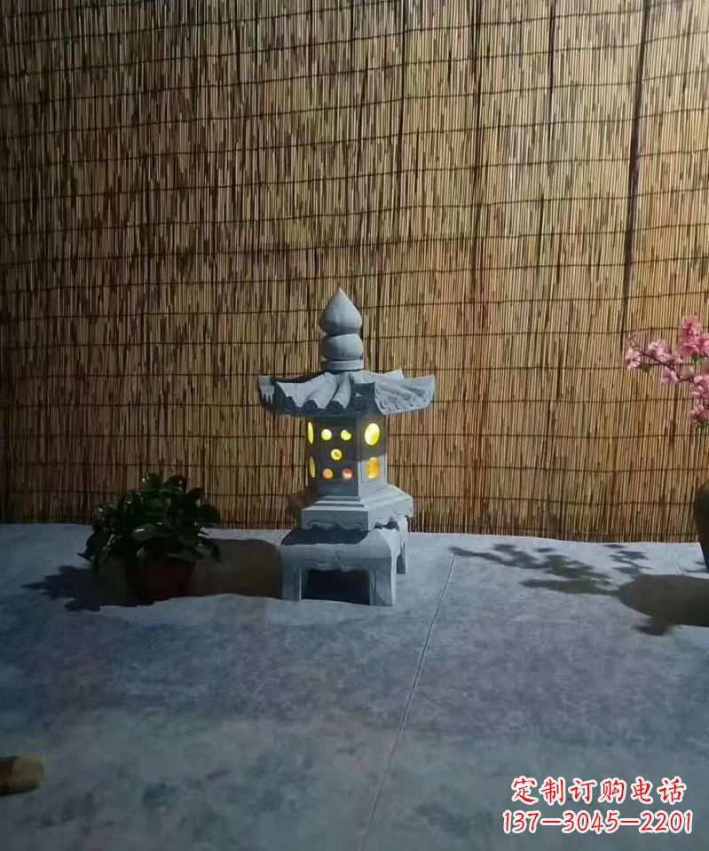 温州酒店石灯雕塑