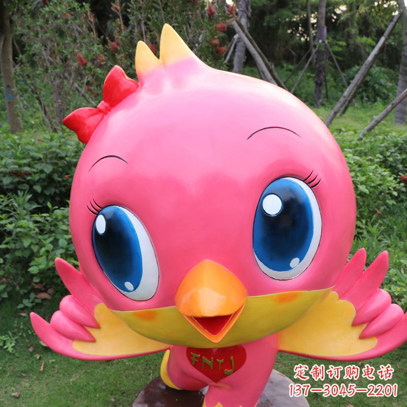 温州中领雕塑精致玻璃鸽子雕塑
