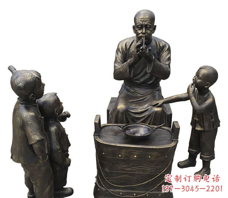 温州尊贵的儿童铜雕糖人