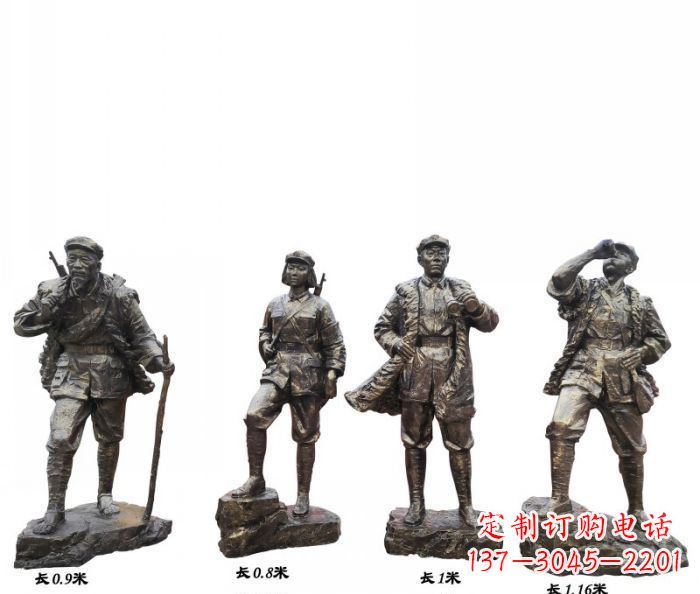 温州专注制作抗战红军青铜雕塑