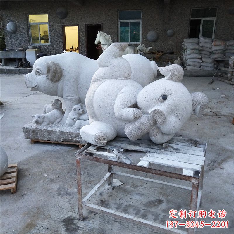 温州精致大理石动物雕塑
