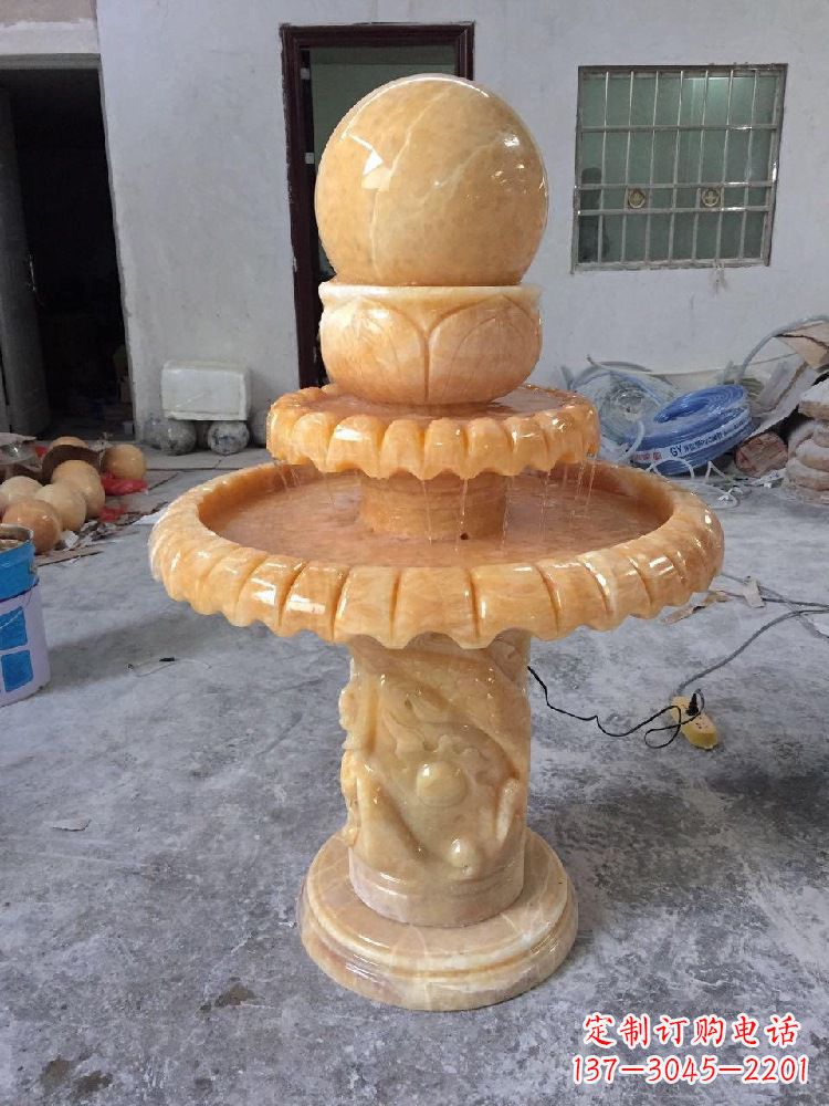 温州品位客厅的福气——风水球雕塑