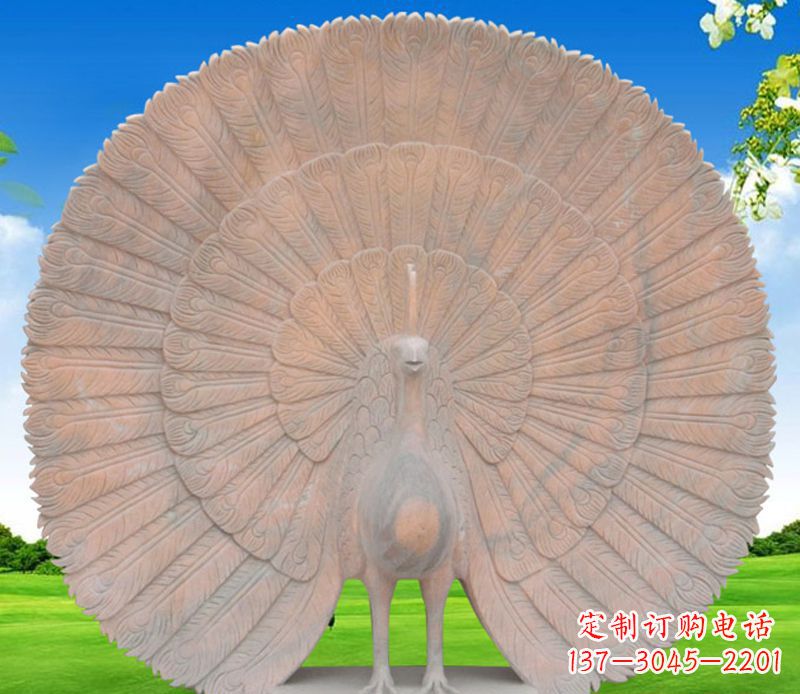 温州专业手工孔雀雕塑提升空间艺术氛围