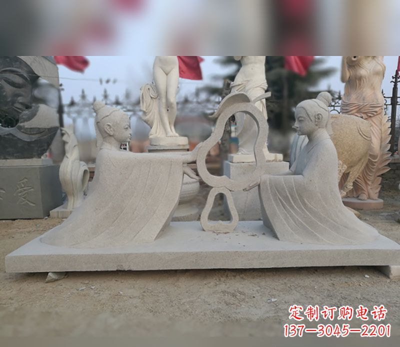 温州选择传统工艺,重现古代大臣孔融的精致雕塑
