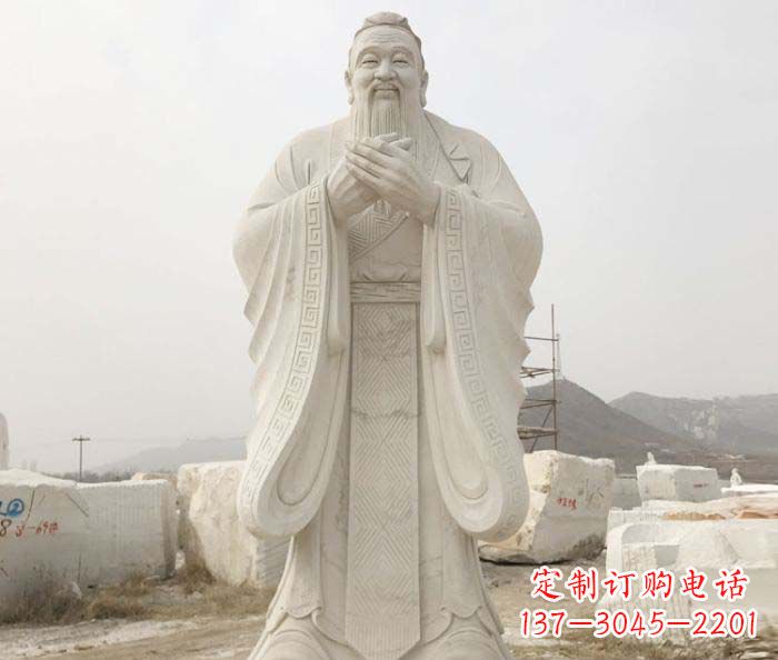 温州以孔子崇高形象设计独一无二的雕塑