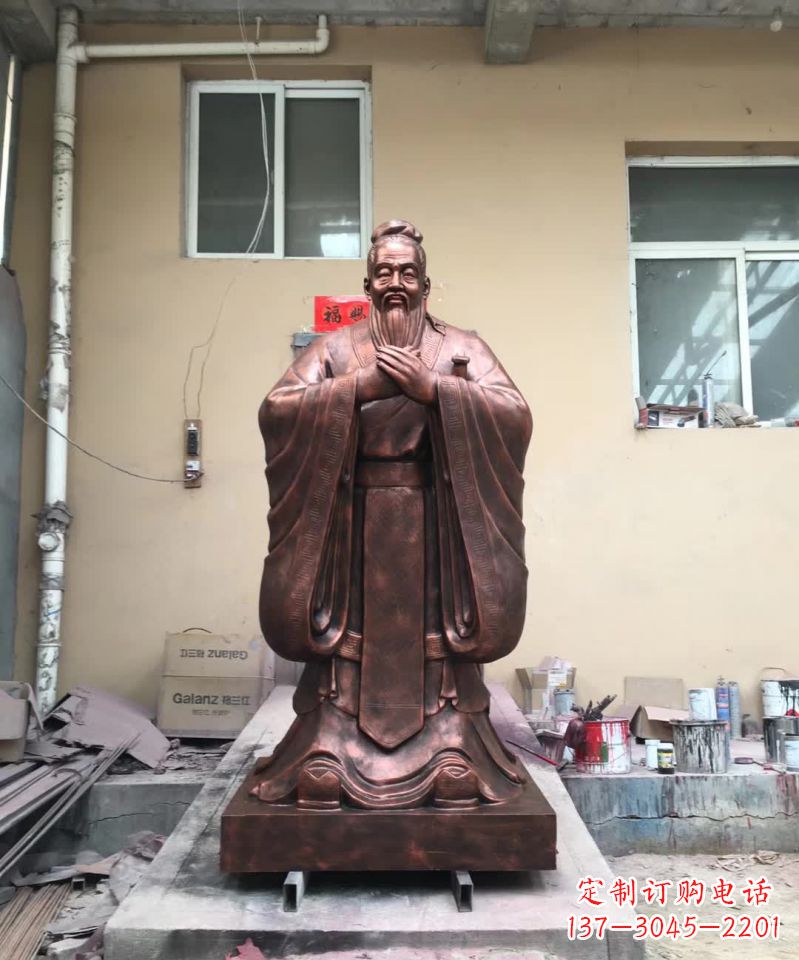 温州传承中华文化精髓,尊崇古代伟大思想家——中领雕塑定制孔子雕塑