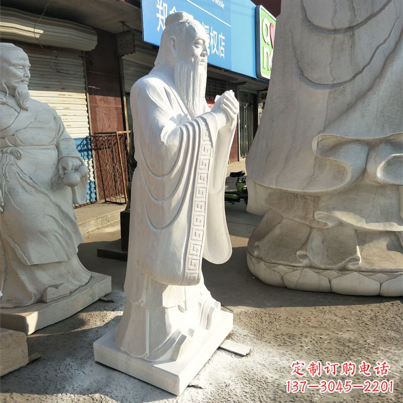 温州中领雕塑|传承传统,唯美的孔子雕塑