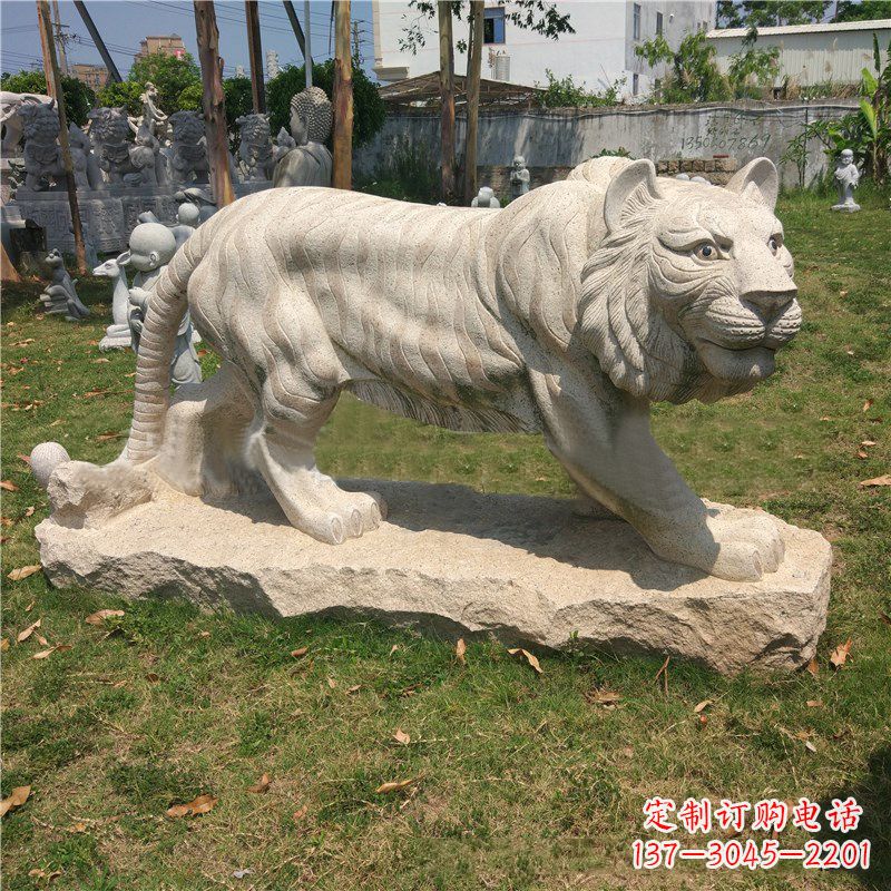 温州中领雕塑推出老虎石雕艺术品,这是一种以花…