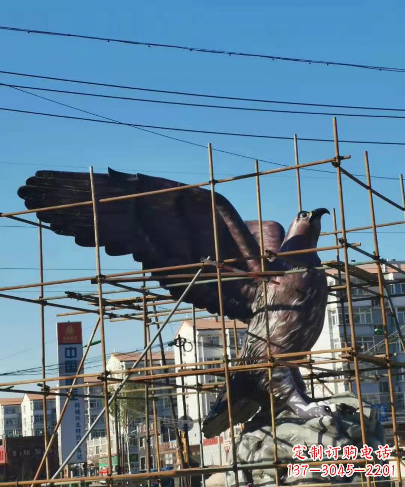 温州高雅精致精美老鹰铜雕