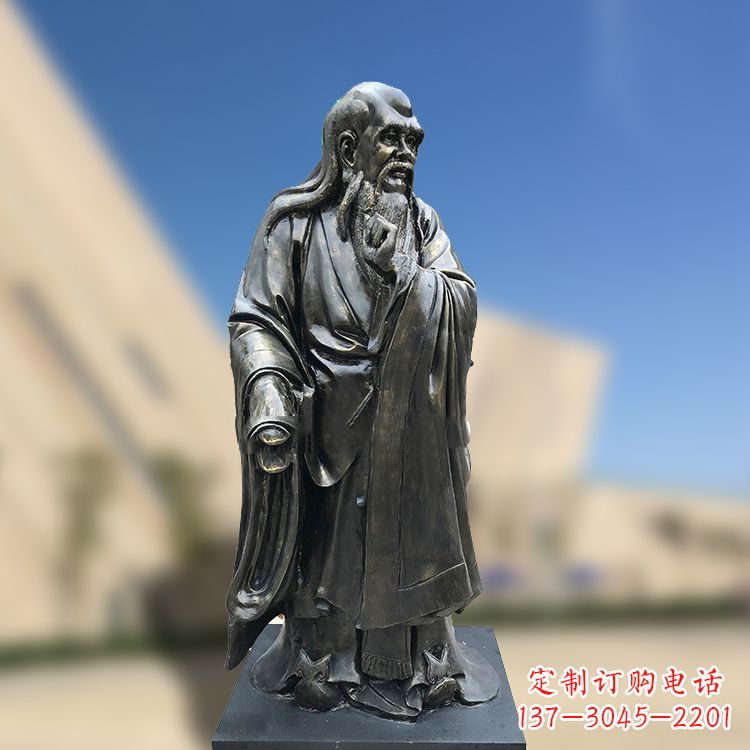 温州精美老子雕像,体现哲学思考之美