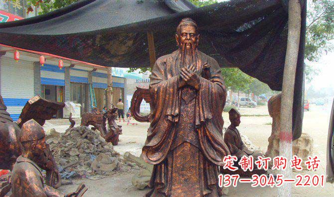 温州庆祝古代大师老子诞辰,尊贵的老子雕塑定制