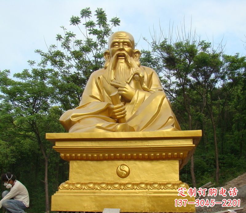 温州拥有传统文化精髓的老子铜雕