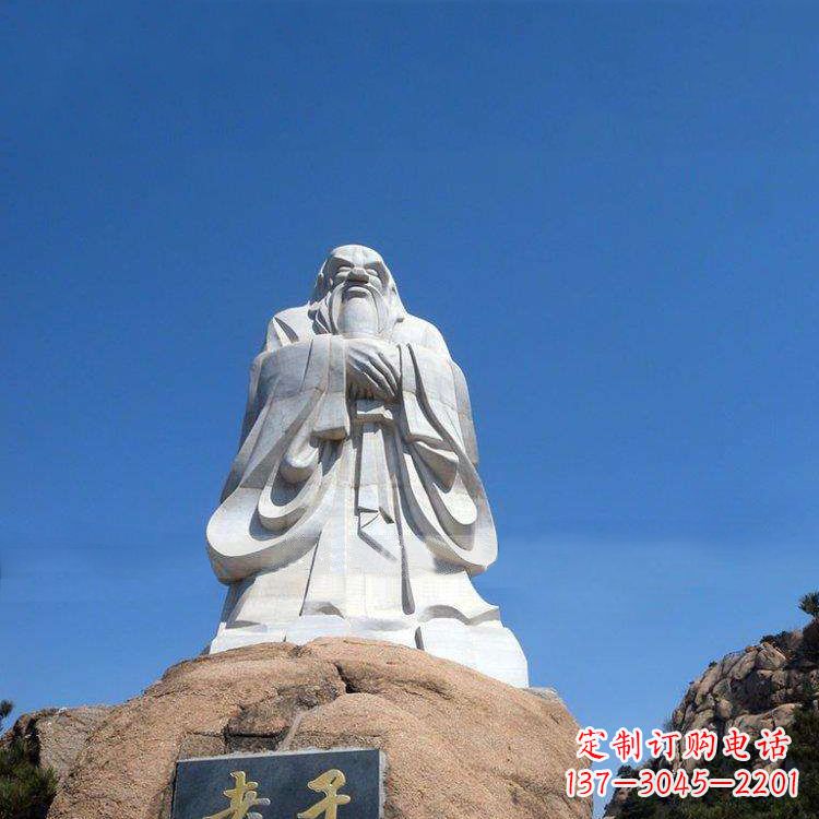 温州经典的老子雕像，手工制作的沉思之作