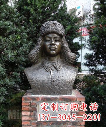 温州领雕塑:全国首创雷锋青铜胸像