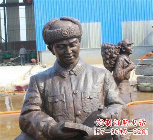 温州中领雕塑：雷锋名人铜雕