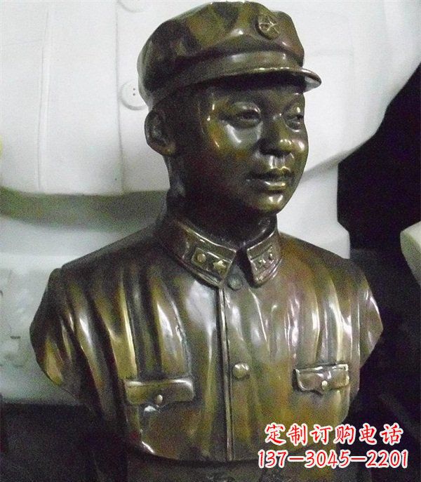 温州雷锋胸像校园玻璃钢雕塑