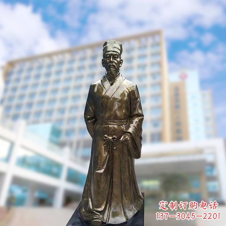 温州李时珍仿铜雕塑-李时珍雕像