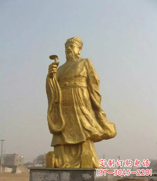 温州精美绝伦的李时珍铜雕