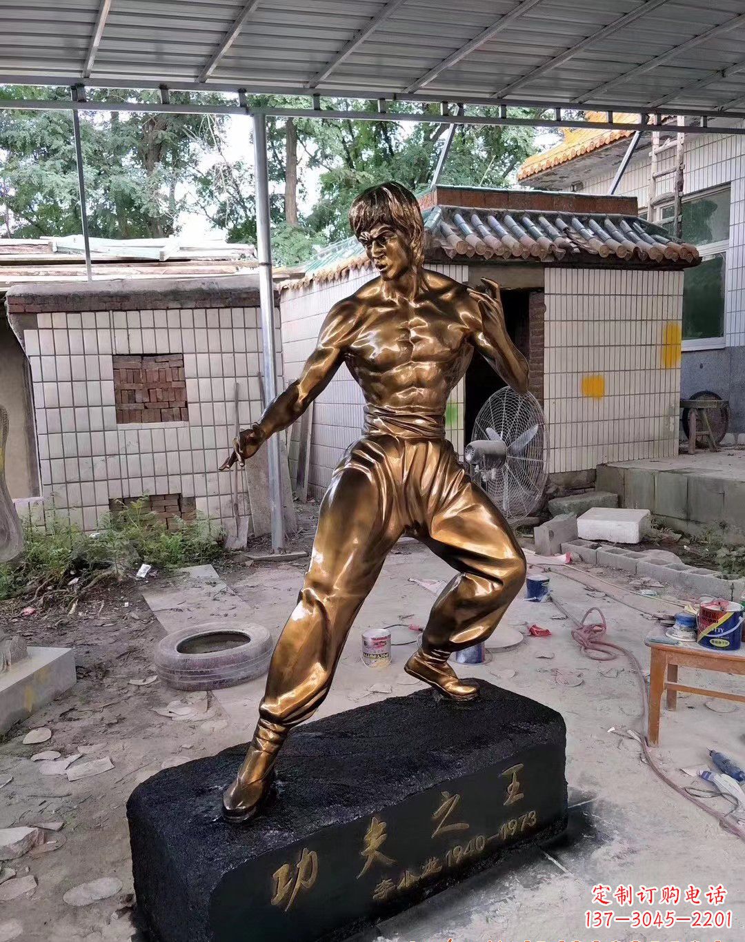 温州传承经典,荣耀李小龙——中领雕塑李小龙人物铜雕
