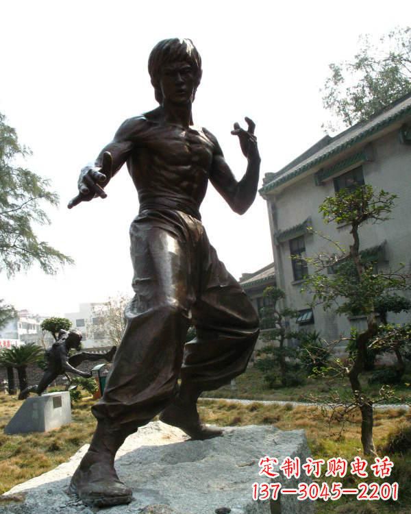 温州专业定制李小龙铜雕
