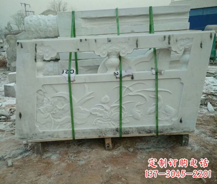 温州高端汉白玉栏板雕塑,精致装点你的空间