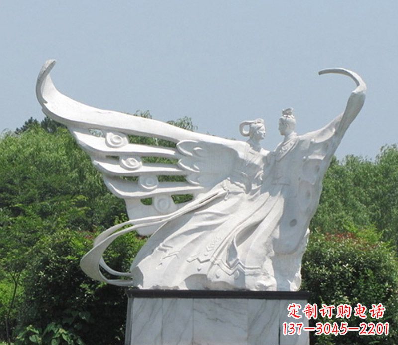 温州中领雕塑定制经典梁山伯与祝英台雕塑