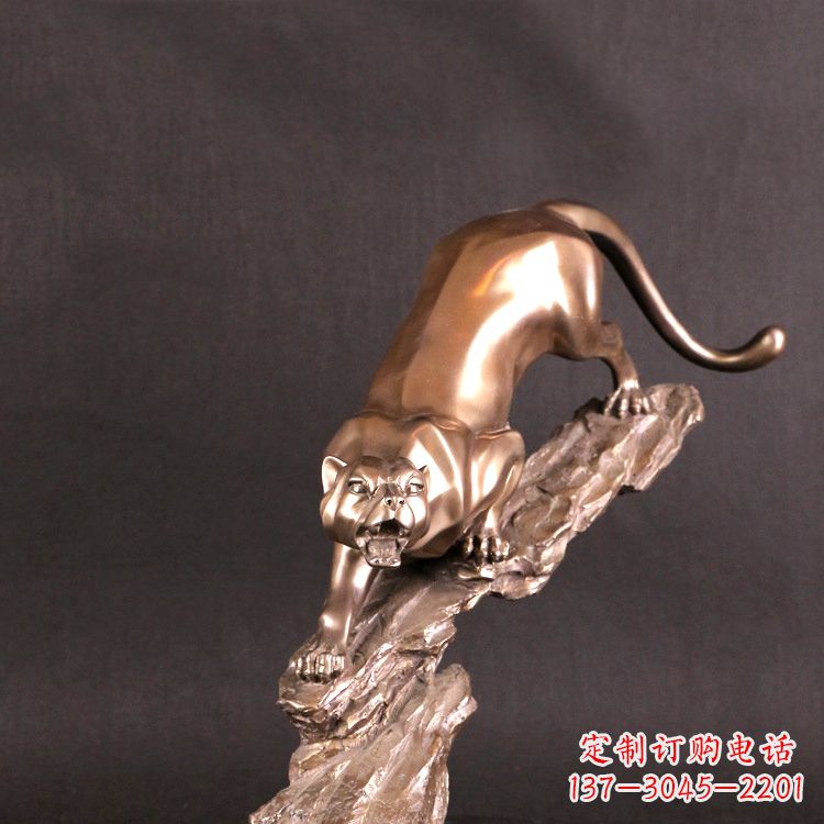 温州猎豹玻璃钢雕塑