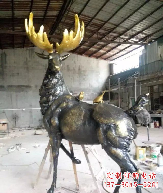 温州精美羚羊铜雕,打造您独一无二的家居装饰