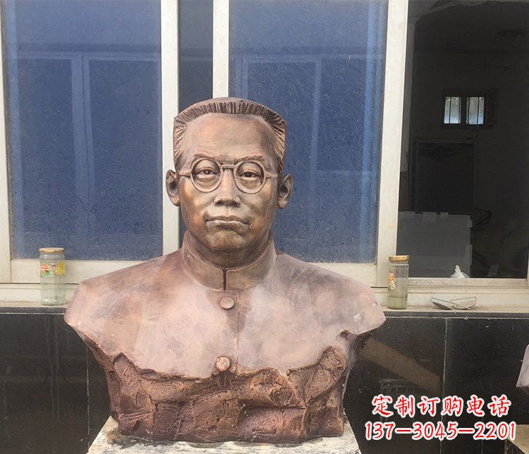 温州精致的刘伯承头像铜雕
