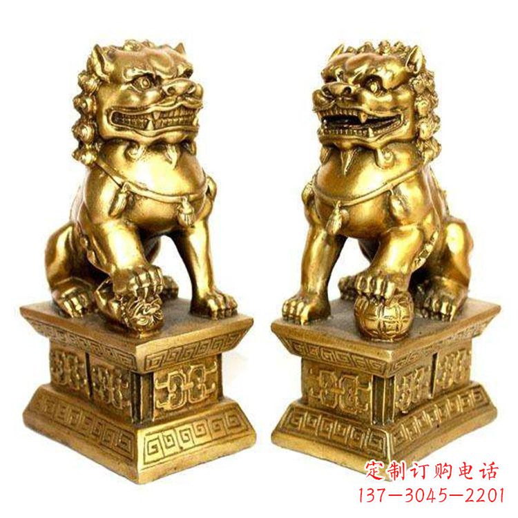 温州鎏金故宫狮子,精美而堂皇的雕塑