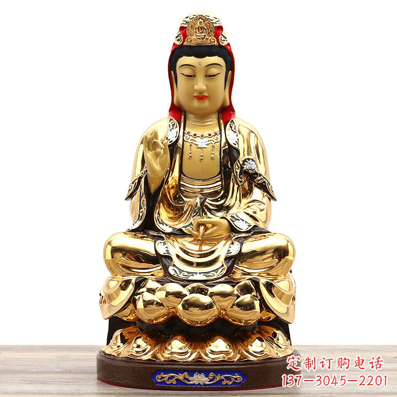 温州荣耀观世音,精巧纯铜雕塑