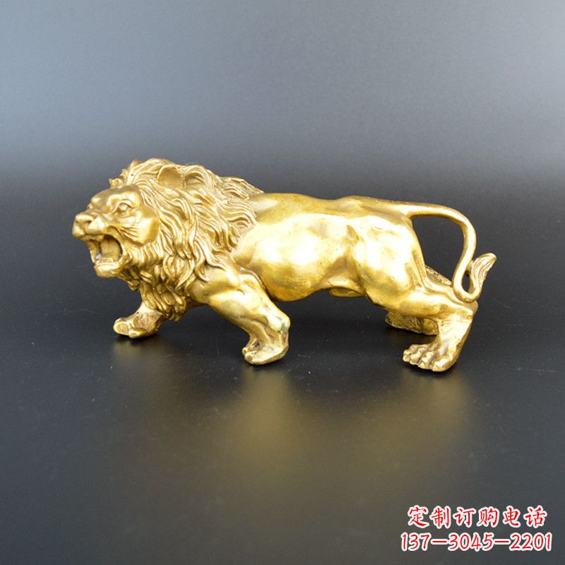 温州鎏金西洋狮子雕塑