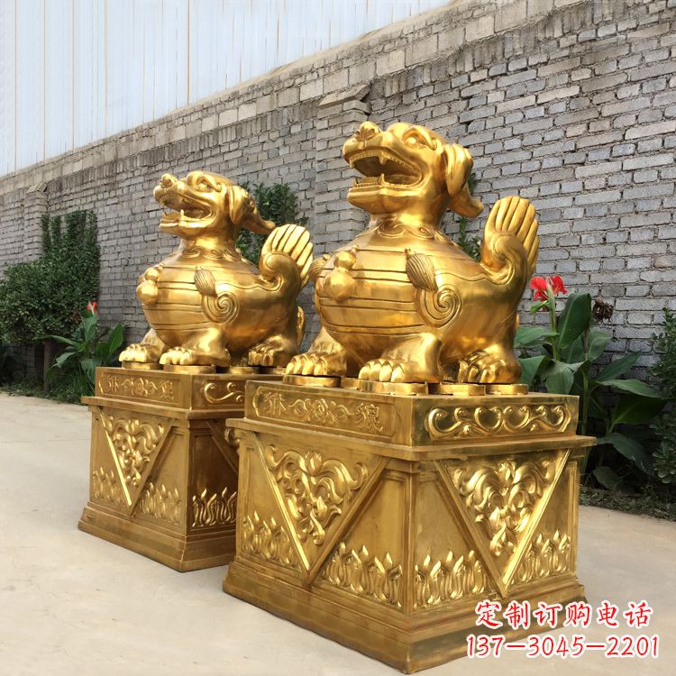 温州鎏金镇宅貔貅神兽动物铜雕