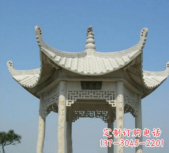 温州领雕塑-凉亭石雕定制厂家