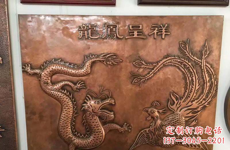 温州中领雕塑|传统铜雕龙凤精美雕塑