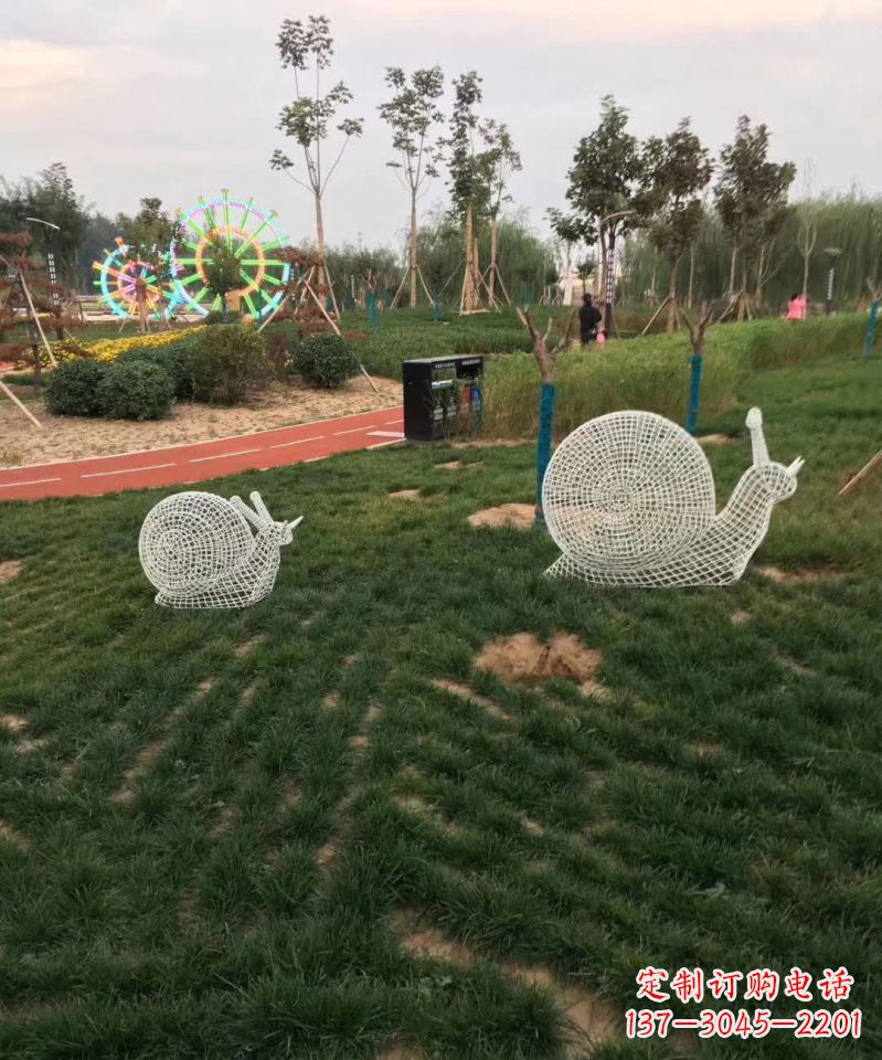 温州镂空不锈钢蜗牛雕塑
