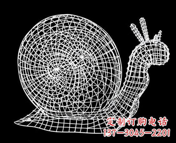温州中领雕塑的蜗牛镂空雕塑