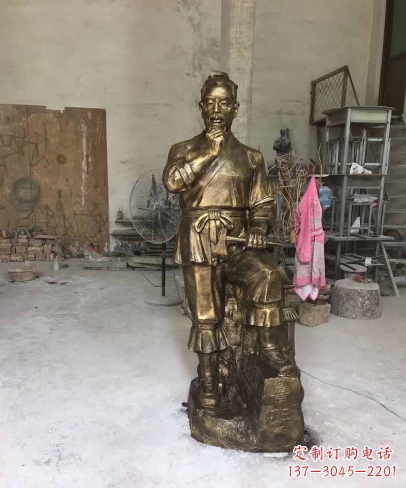 温州精美鲁班古代人物雕塑