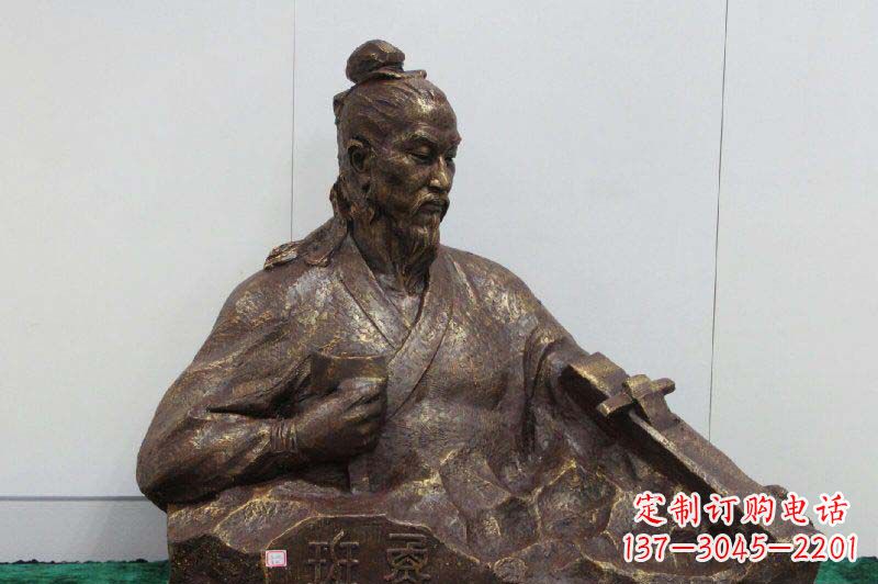 温州鲁班胸像古代名人铜雕