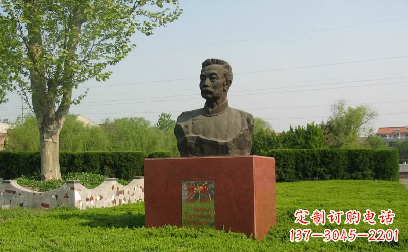 温州鲁迅胸像近代名人铜雕,荟萃中国精神精髓