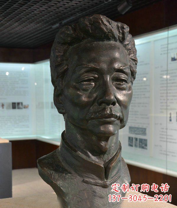 温州鲁迅名人铜雕雕塑—传承文化,永久纪念