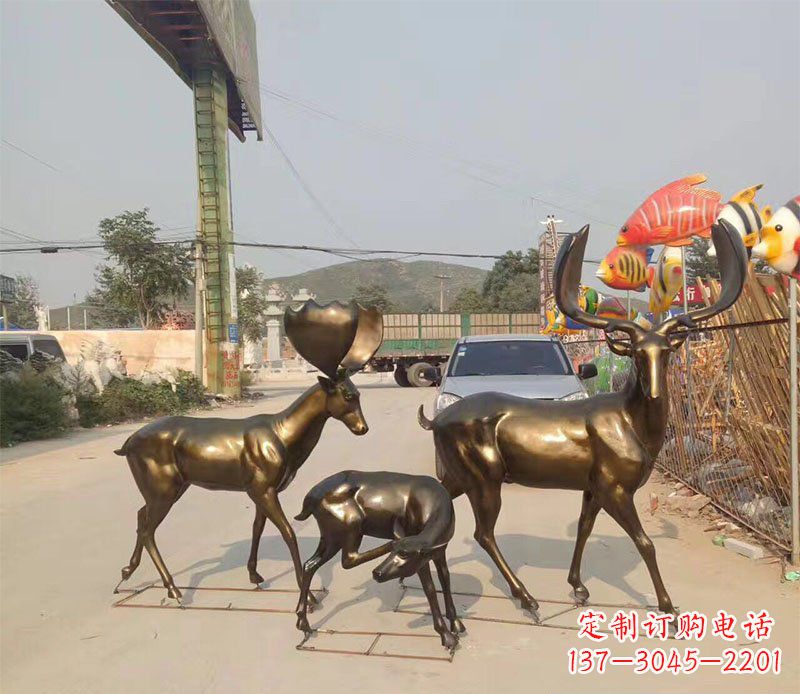 温州优雅古典风格的动物铜雕
