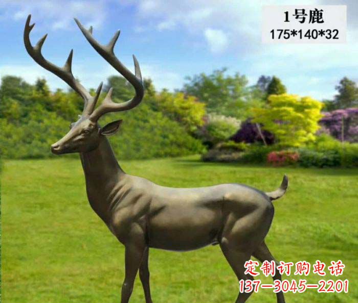 温州鹿铜雕,尽显动物精髓