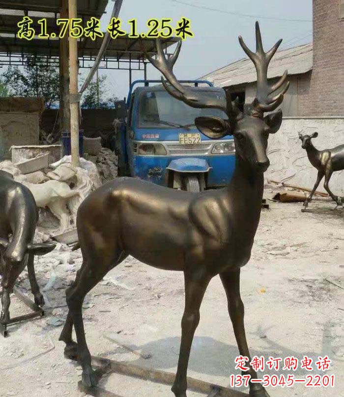 温州艺术精美,高品质鹿铜雕塑