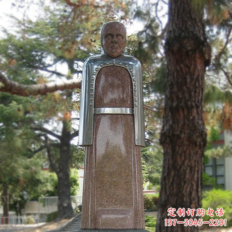 温州纪念伟大的名人:路易斯·巴斯德抽象雕像