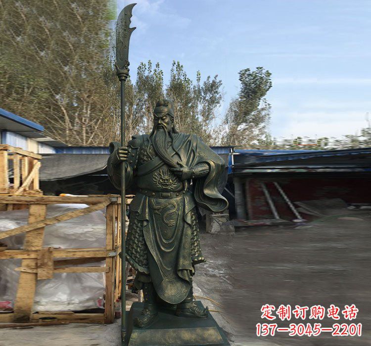 温州中领雕塑公司推出的关公铜雕,将给您的家和…